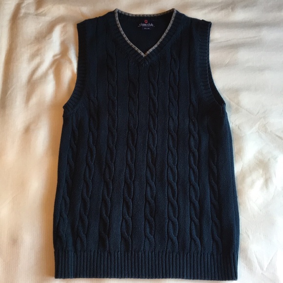 boys navy sweater vest